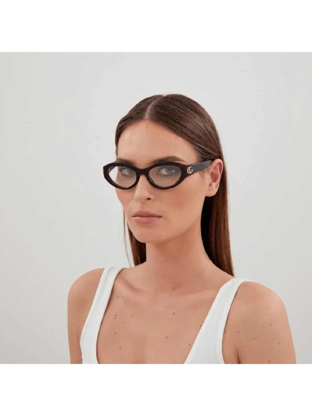 Gucci GG1405O 001 Cat Eye Eyeglasses 51mm - Black